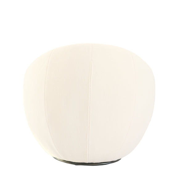 Modrest Gypsum Modern White Swivel Accent Chair Model VGMFOC-284-WHT-CH