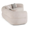 Nomad Modern Off-White Fabric Curved Sectional Sofa