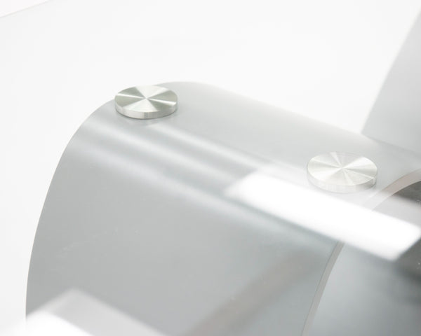 Modrest Hadley Glass & Matte Grey Dining Table Model VGGM-DT-CASTA-DT