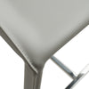 Modrest Halo Modern Light Grey Saddle Leather Counter Stool Model VGYF-BS1113-LTGR-CS
