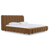 Modrest Harris Modern Brown Fabric Bed Model VGKK-KF.B2032-BRN