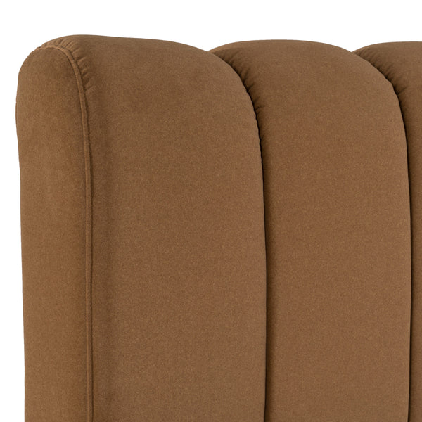 Modrest Harris Modern Brown Fabric Bed Model VGKK-KF.B2032-BRN