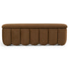 Modrest Harris Modern Brown Fabric Bench With Storage Model VGKK-KF.D2027-BRN