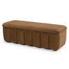Modrest Harris Modern Brown Fabric Bench With Storage Model VGKK-KF.D2027-BRN