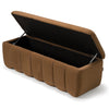 Modrest Harris Modern Brown Fabric Bench With Storage Model VGKK-KF.D2027-BRN