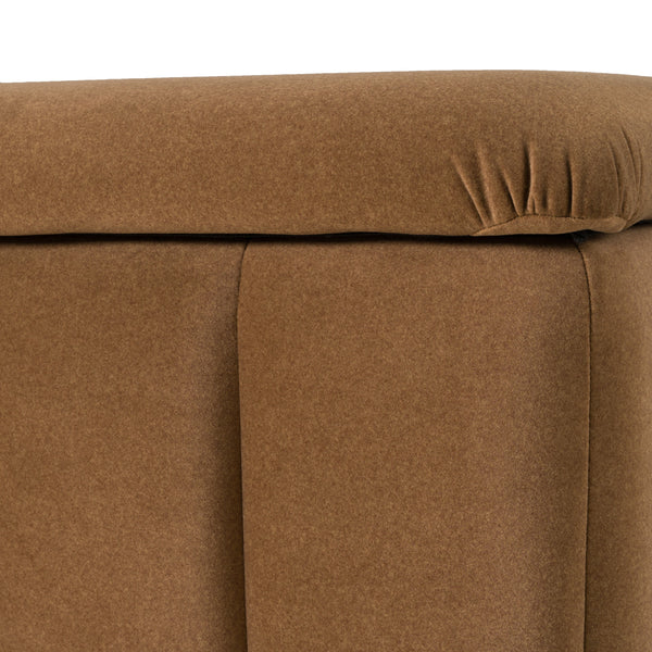 Modrest Harris Modern Brown Fabric Bench With Storage Model VGKK-KF.D2027-BRN