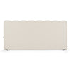 Harris Modern Off-White Fabric Bed
