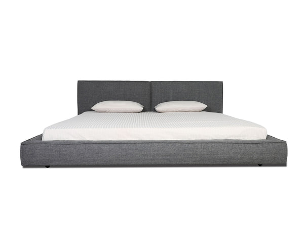 Modrest Haven Eastern King Modern Grey Fabric Bed Model VGBBCH-DW160-A-BED-EK