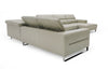 Divani Casa Hawkey Contemporary Light Grey Leather Raf Chaise Sectional Sofa Model VGKK-KF1066-LG