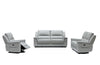Divani Casa Hearst Modern Grey Leatherette Loveseat With Recliners Model VGMB-R027B-GRY-LOVE