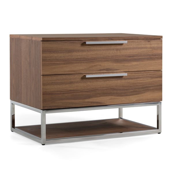 Modrest Helenora Modern Walnut Nightstand Model VGVC-MB1502-WAL