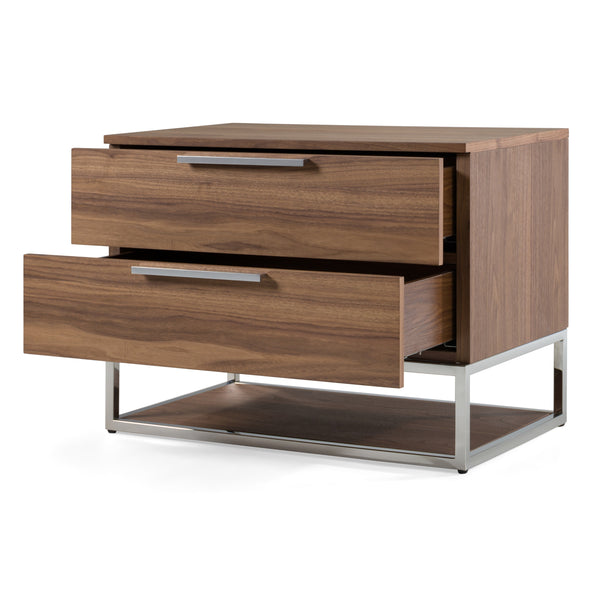 Modrest Helenora Modern Walnut Nightstand Model VGVC-MB1502-WAL