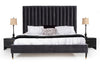 Eastern King Modrest Hemlock Modern Grey Velvet Bed Model VGKKB606-GRY-EK
