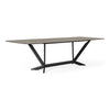 Herzog Modern Grey Ceramic Dining Table