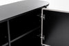 Modrest Hobart Modern Beige Fabric & Black Metal Buffet Model VGDWJ9743--BEI-BUF