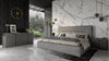 Lamod Italia Hollywood Eastern King Italian Contemporary Grey Leather Bed Model VGDDHOLLYWOOD-EK-EK