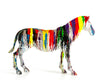 Modrest Large Rainbow Zebra Sculpture Model VGTHTH-171