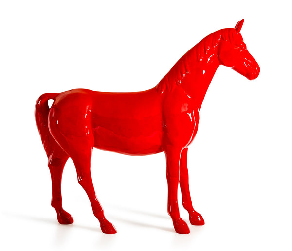 Modrest Red Full Size Horse Sculpture Model VGTHSV-001-RED