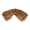 Divani Casa Horton Modern Brown Fabric Sectional With 3 Recliners Model VGKV-KM.6372-BRN