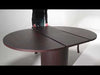 Modrest Miami Modern Brown Round Dining Table With Extension Model VGME121255-DT-BRN