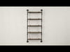 ACME Brantley Oak & Sandy Black Wall Rack with 5 Shelves Model AC00738