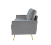 Huffine Modern Grey Fabric Sofa