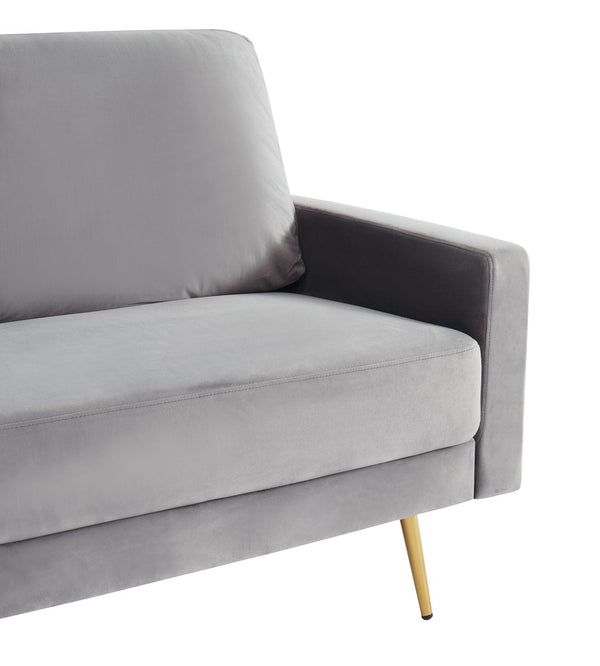 Huffine Modern Grey Fabric Sofa