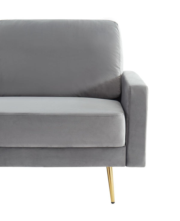 Huffine Modern Grey Fabric Sofa