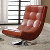 Furniture of America Trinidad Mahogany Red Contemporary Accent Chair Model CM-AC6912R