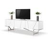 Rostock Modern White TV Stand