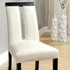 Furniture of America Luminar Black/White Contemporary Side Chair (2/Box) Model CM3559SC-2PK
