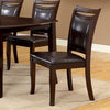 Furniture of America Woodside Dark Cherry/Espresso Transitional Side Chair (2/Box) Model CM3024SC-2PK
