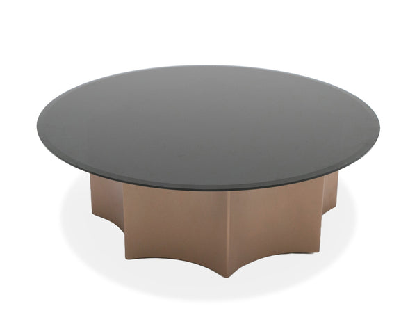 Modrest Ingram Modern Low Round Coffee Table Model VGOD-LZ-276C-L-CT