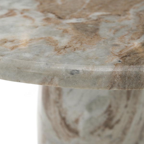 Modrest Isaac Modern Natural Marble Round Coffee Table Model VGNR-NI90040