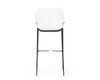 Modrest Ithaca Modern White Leatherette Bar Stool (Set Of 2) Model VGHR5409B-WHT