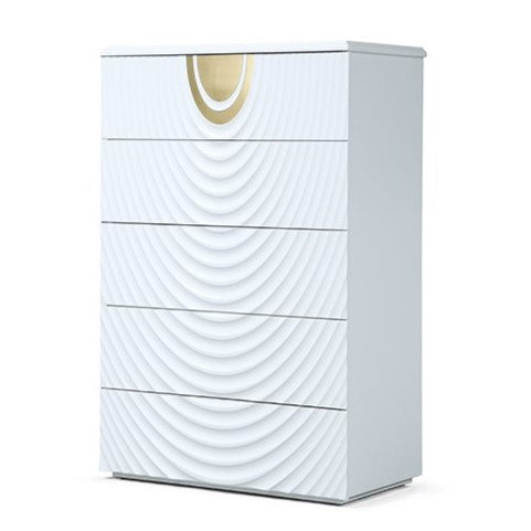 J1869-5H Sample White + Gold Chest