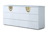 J1869-D Sample White + Gold Dresser