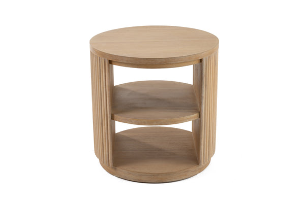 Modrest Jacobson Modern Natural Acacia End Table Model VGWD-LYO-BF2D