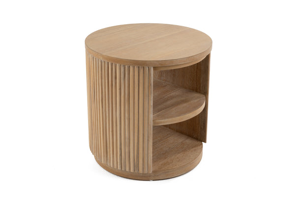 Modrest Jacobson Modern Natural Acacia End Table Model VGWD-LYO-BF2D