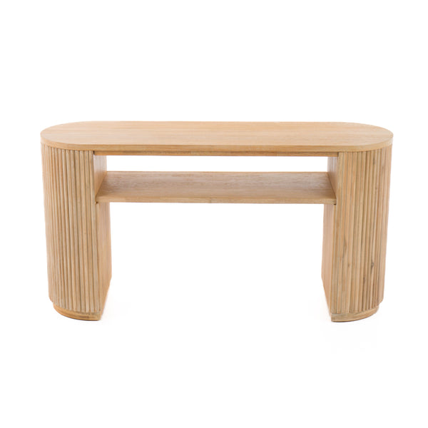 Jacobson Modern Natural Acacia Console Table