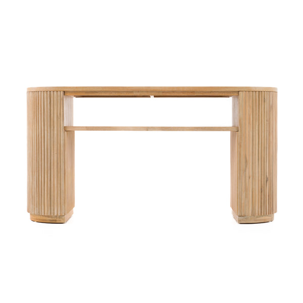Modrest Jacobson Modern Natural Acacia Console Table Model VGWD-LYO-LT2