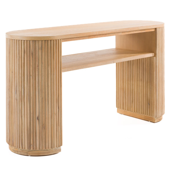 Modrest Jacobson Modern Natural Acacia Console Table Model VGWD-LYO-LT2