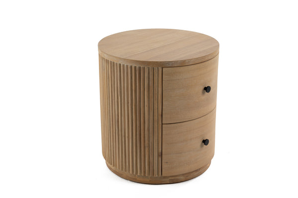 Jacobson Modern Natural Acacia Nightstand
