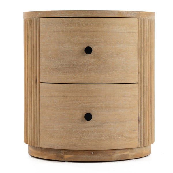 Jacobson Modern Natural Acacia Nightstand