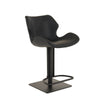 Jaffee Industrial Black Eco-Leather Bar Stool