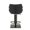 Jaffee Industrial Black Eco-Leather Bar Stool