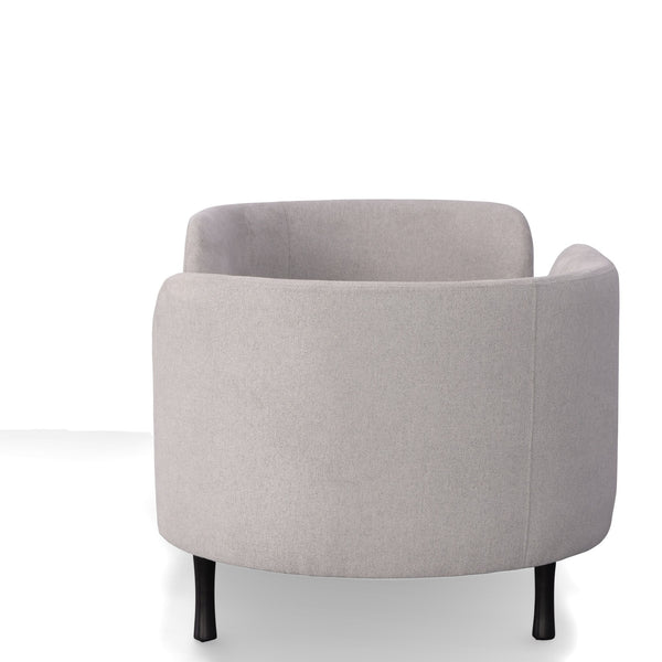 Divani Casa Jamie Glam Light Grey Fabric Two Seater Chaise Model VGODZW-21014-A0-GRY-L