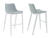 Modrest Jane Modern Light Grey Counter Stool Set Of 2 Model VGHR-5361C-C-LG-BS