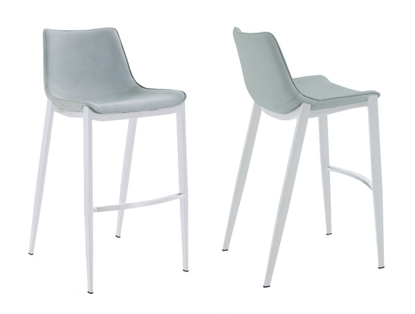 Jane Modern Light Grey Counter Stool Set of 2