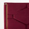 Eastern King Modrest Janet Modern Red Velvet & Gold Bed Model VGVC-BD1820-BED-EK